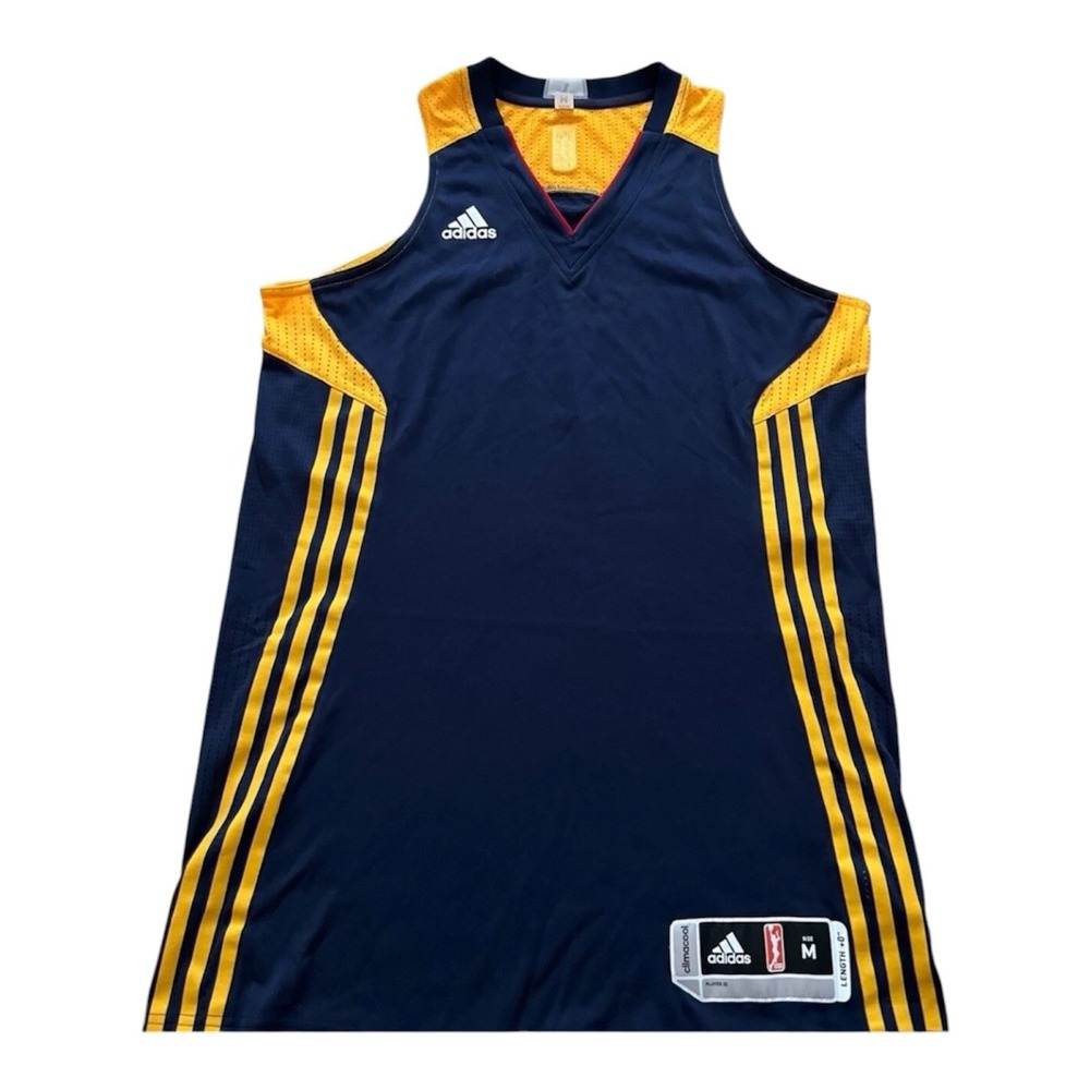 Adidas WNBA‎ Practice Jersey Womens Medium Navy Blue Gold Climacool AC3069 NEW